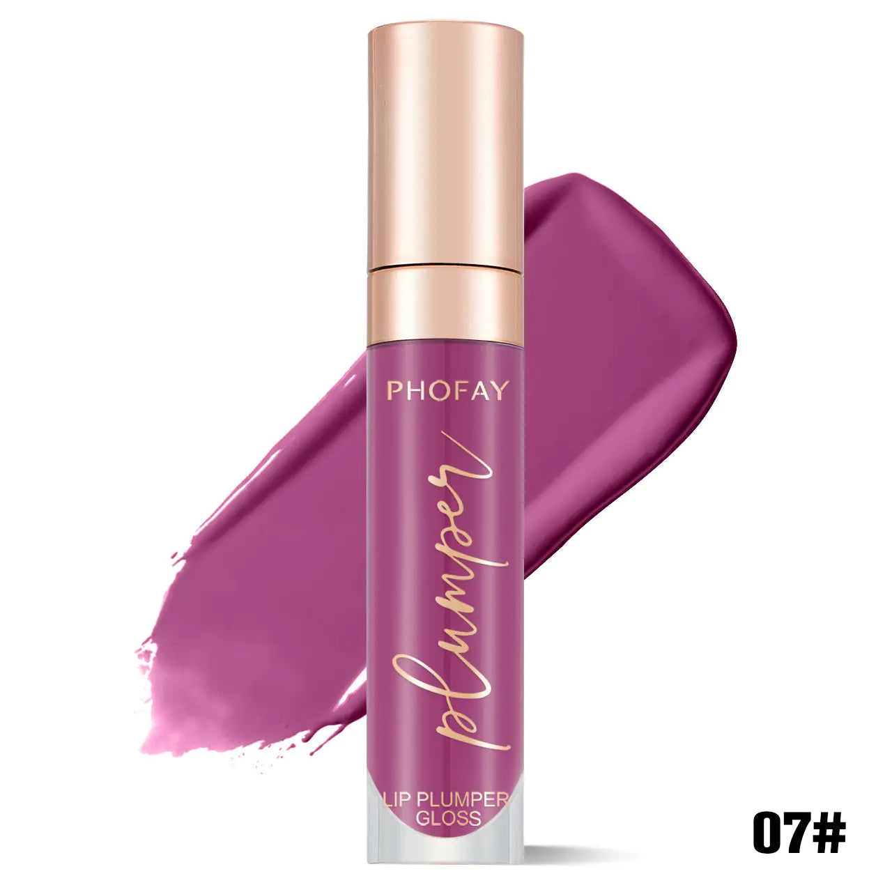 PHOFAY Shiny Lip Plumper Gloss - Soft Pink Glow