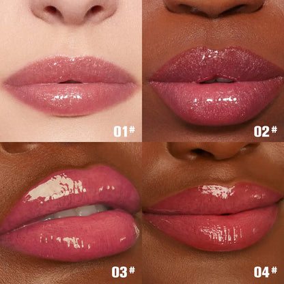 PHOFAY Shiny Lip Plumper Gloss - Soft Pink Glow