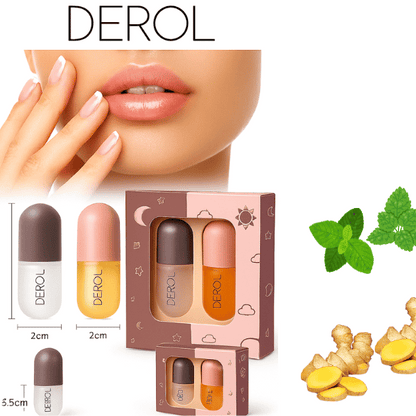 Derol Lip Plumper Duo – Day & Night Formula