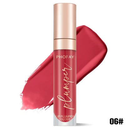 PHOFAY Shiny Lip Plumper Gloss - Soft Pink Glow