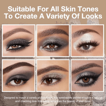 Kaely Magic Eyeshadow Mini Palette – 6 Smoky Shades | Matte & Shimmer | Waterproof, Vegan, Long-Lasting