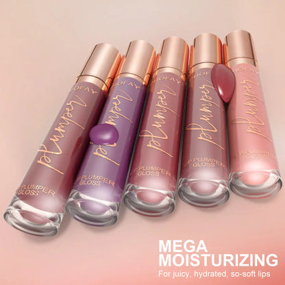 PHOFAY Shiny Lip Plumper Gloss - Soft Pink Glow
