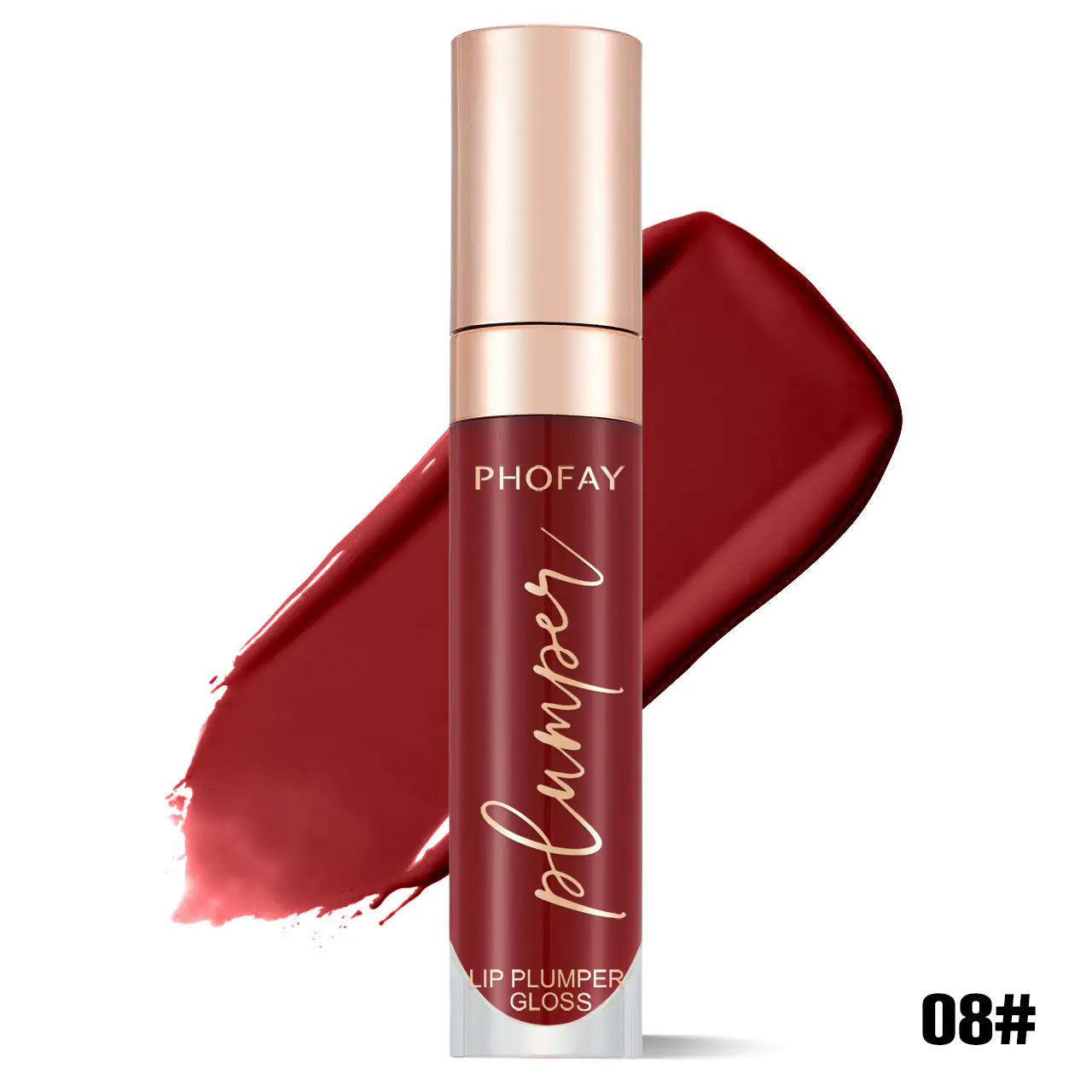 PHOFAY Shiny Lip Plumper Gloss - Soft Pink Glow